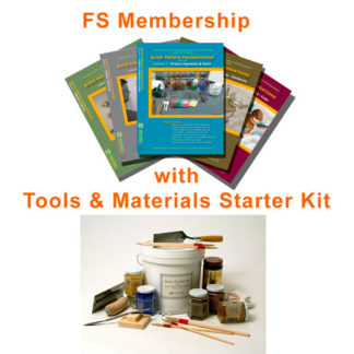 Fresco School Membership with fresco painting tools materials starter kit