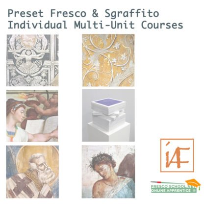 Preset Fresco & Sgraffito Individual Multi-Unit Courses from the Fresco School OnLine Apprentice.