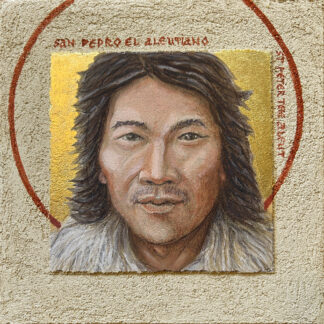 St Peter the Aleut buon fresco icon 22k gold leaf 12x12 by iLia Fresco 2026