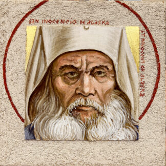 St. Innocent of Alaska - Buon Fresco Icon 22k - 12"x12" on ceramic tile by iLia Fresco 2026